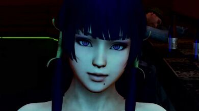 In the Darkness of The DOA Stripclub, A Seductive Temptress Lures Men to Their Doom...