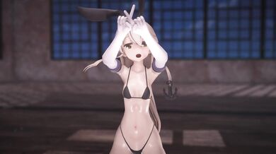 Happy Ending for Shimakaze in 'Popipapi' MMD Porn Video [R18]