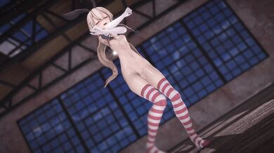 Happy Ending for Shimakaze in 'Popipapi' MMD Porn Video [R18]