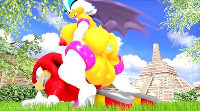 Futa Rouge and Knuckles