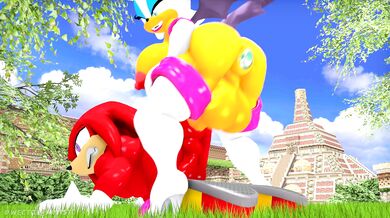 Futa Rouge and Knuckles