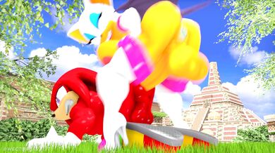 Futa Rouge and Knuckles