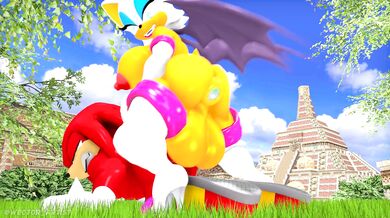 Futa Rouge and Knuckles