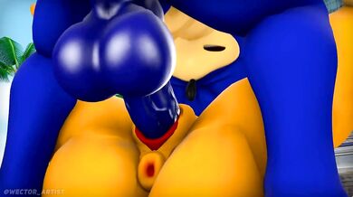 - Sonic the Hedgehog and Rouge the Bat engage in a passionate romp through the forest.