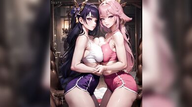 Yae Miko's Intense Four-Way with Raiden (Ultra HD@120)