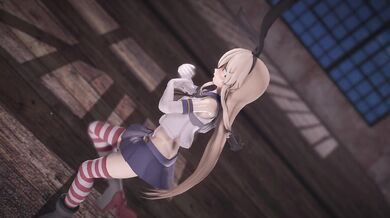 Love Me If You Can't - Shimakaze x Popipapi [MMD R18]