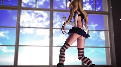 Naughty Student Shimakaze Gets Fucked Hard by Her Teacher in 'Hello, How are you (ver. 2) [MMD R18] Popipapi'
