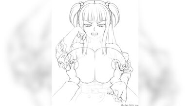 Jerking off to Satoko's Juicy Boobs in 4K@60 [AbridgedSatoko]