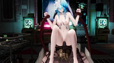Slutty Girl Gets Fucked By Bugs and Tentacles