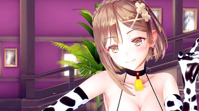 Tiny Babe ryza Invades Miniature Garden for Wet 'n Wild Fun!