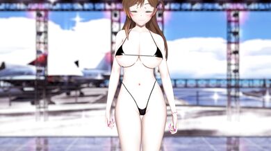 Bunny Style Bikini Striptease 4K