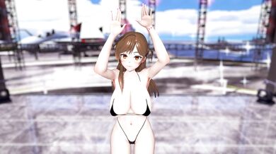 Bunny Style Bikini Striptease 4K
