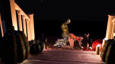 Zombie Rapes a Witch on Halloween Night