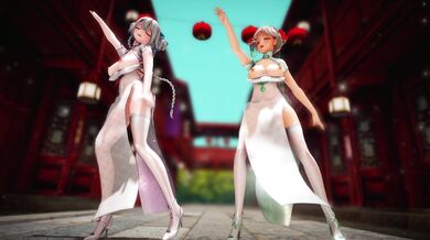 Busty babe's boob-popping dancehall dance, MMM-DDD (000MMD)
