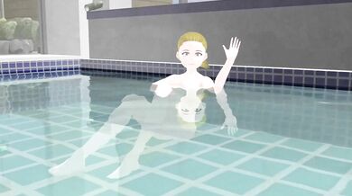 Luscious Lusty Lady Lathers Lovely Nude Body in Nipponese Steamy Sauna!