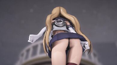 Girl with Horny Tongue Gives Blowjobs at the Beach [MMD R18]