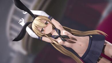Girl with Horny Tongue Gives Blowjobs at the Beach [MMD R18]