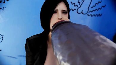 Ada Wong's Lesbian Threesome with Lady D and Her Assistant