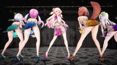 Pole Dancing in a Dress Shop (MMD)