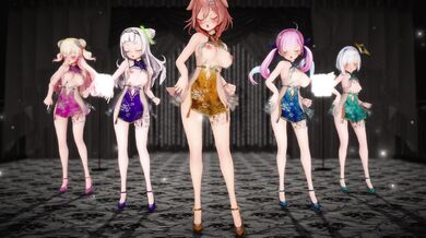 Pole Dancing in a Dress Shop (MMD)