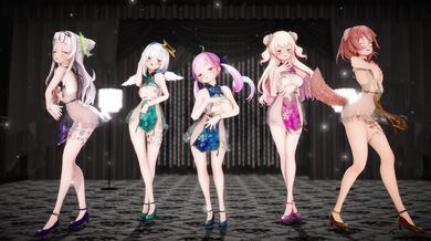 Pole Dancing in a Dress Shop (MMD)