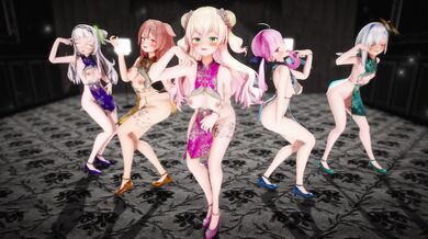 Pole Dancing in a Dress Shop (MMD)