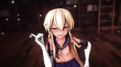 Shimakaze: Hot and Horny Masturbation Session on the Phone
