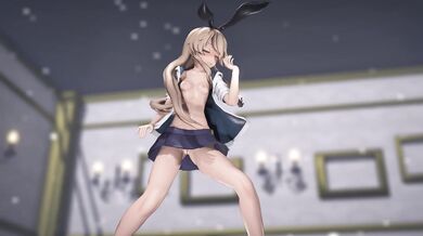 Avoiding Ambiguity with Shimakaze in 'Popipapi' MMD Porn