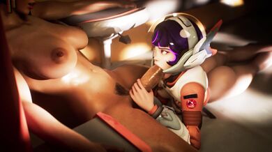 Porn Star Juno Takes on Overwatch's Pharah in a Midnight Swami Threesome
