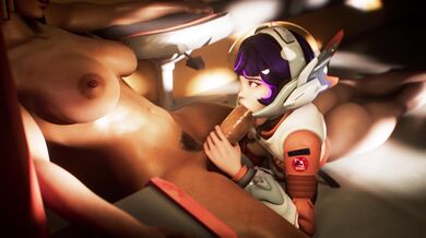 Porn Star Juno Takes on Overwatch's Pharah in a Midnight Swami Threesome