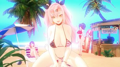 Giddora, Nicole Demara and Fan Service on the Beach!