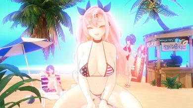 Giddora, Nicole Demara and Fan Service on the Beach!