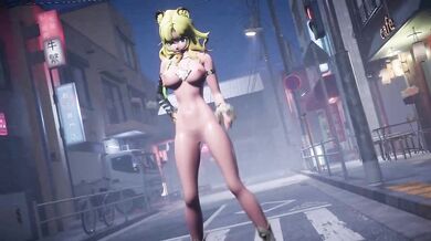Xilonen, the goddess of corn, gets a taste for something sweeter as she enjoys an apple pie with her lover in this MMDR18 hentai porn video.