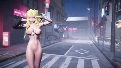 Xilonen, the goddess of corn, gets a taste for something sweeter as she enjoys an apple pie with her lover in this MMDR18 hentai porn video.