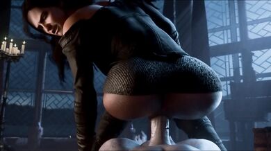 Yennefer's Reverse Cowgirl Ride with a Vampire