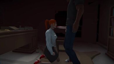 Lana's Blowjob Bonanza in the Boss' Lair