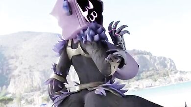 Raven's Reverse Cowgirl Ride