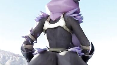 Raven's Reverse Cowgirl Ride