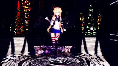 Cumming hard with Shimakaze's big ass in 'Layin Low' - the latest MMD R15 hentai porn!