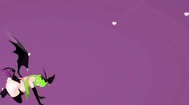 Busty Succubus Morrigan Aensland Pole Dances Naked in Darkstalkers Hentai Fiesta