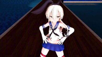 Shimakaze's Wet Pussy Explosion - MMD R15 Sexy Shagging Simulation