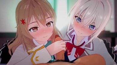 Alya and Maria's Hot Lesbian 3P Sex Action[peh-koi]!