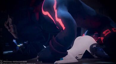 Mitachurl Takes on Two Hot Babes in Genshin Impact: A Hardcore Threesome with Mika and Eula!