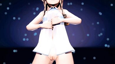 Shimakaze's Sheepish Desires Fulfilled by the God of Pleasure in MMD R18 Clip