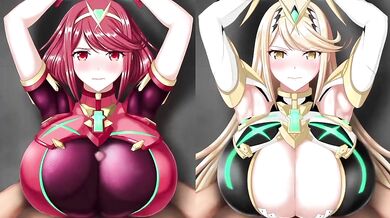 Bound and Helpless: Pyra and Mythra's For*ced Lesbian Sex Act