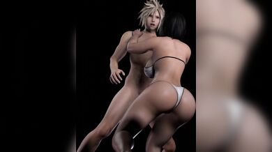 Cloud Gets a Ball-Busting From Tifa [Wiggliey]