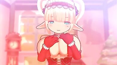 The Naughty Elf's Titty Fucking: A Desk Job Gone Wrong