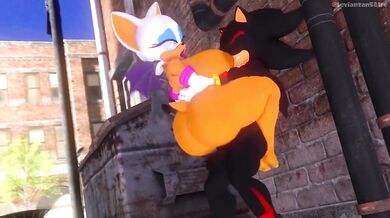 Rouge's Alley Rendezvous with Shadow's Hard Cock (Sounds Included)