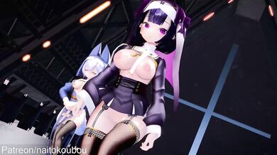 Horny Maidens Violently Humiliating Their Master