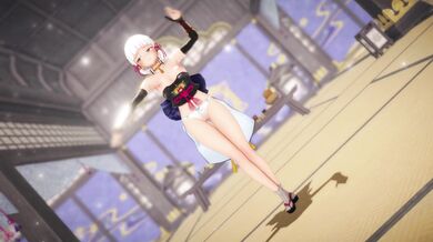 'Sexy Ayaka Strips and Gets Fucked in the Heavenly Garden (000MMD)'